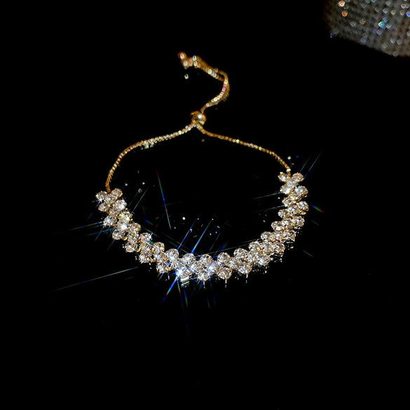 Alloy Geometric Microinlay Zircon Women's Bracelet