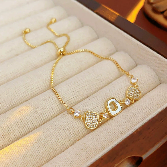 Alloy Geometric Microinlay Zircon Women's Bracelet