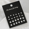 Alloy Geometric Micropaved Women's Earring Set