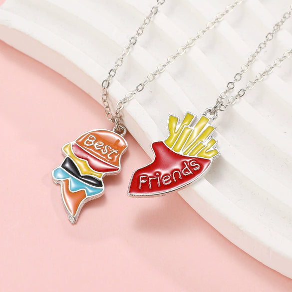 Alloy Geometric Minimalist Electroplated Twopiece Set Necklace With Stars Moon And Sun Splicing
