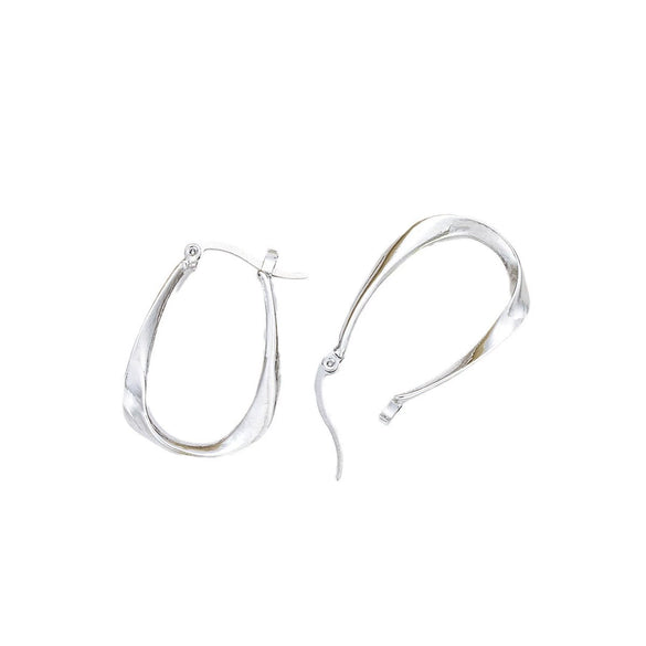 Alloy Geometric Mobius Earrings With Electroplating For Women