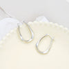 Alloy Geometric Mobius Earrings With Electroplating For Women