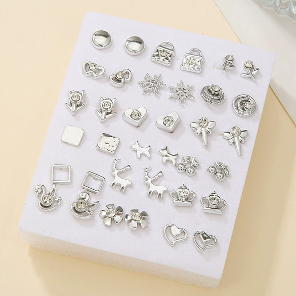 Alloy Geometric Multipattern Cartoon Earrings Electroplated Manufacturer Wholesale