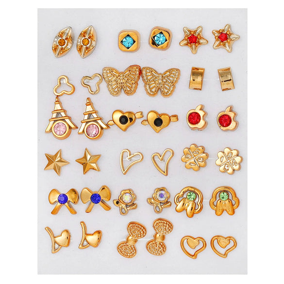 Alloy Geometric Multipattern Cartoon Earrings Electroplated Manufacturer Wholesale