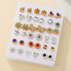 Alloy Geometric Multipattern Cartoon Earrings Electroplated Manufacturer Wholesale