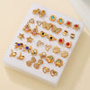 Alloy Geometric Multipattern Cartoon Earrings Electroplated Manufacturer Wholesale