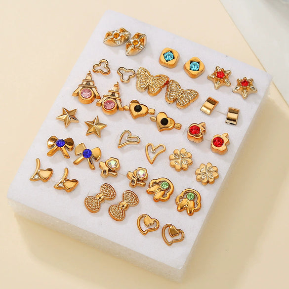 Alloy Geometric Multipattern Cartoon Earrings Electroplated Manufacturer Wholesale