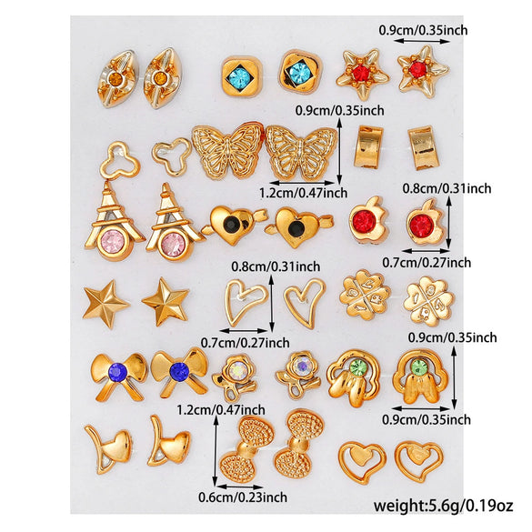 Alloy Geometric Multipattern Cartoon Earrings Electroplated Manufacturer Wholesale