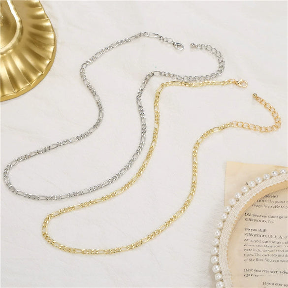 Alloy Geometric Nk Chain Necklace Jewelry Electroplating For Men And Women