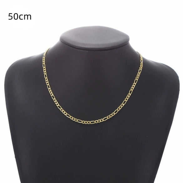 Alloy Geometric Nk Chain Necklace Jewelry Electroplating For Men And Women