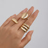 Alloy Geometric Open Ring For Ladies With Electroplating Treatment
