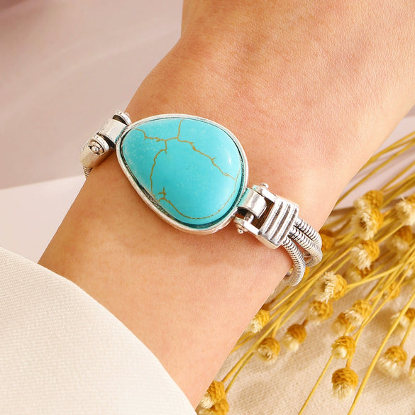 Alloy Geometric Oval Bracelet With Electroplating Design For Men And Women