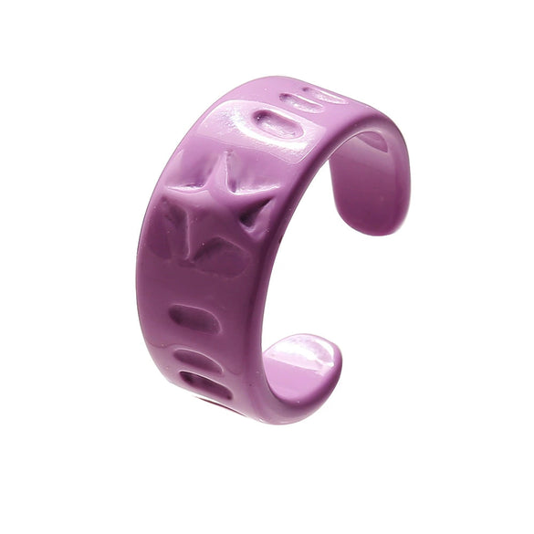 Alloy Geometric Painted Colorful Ring Unisex Retro Style