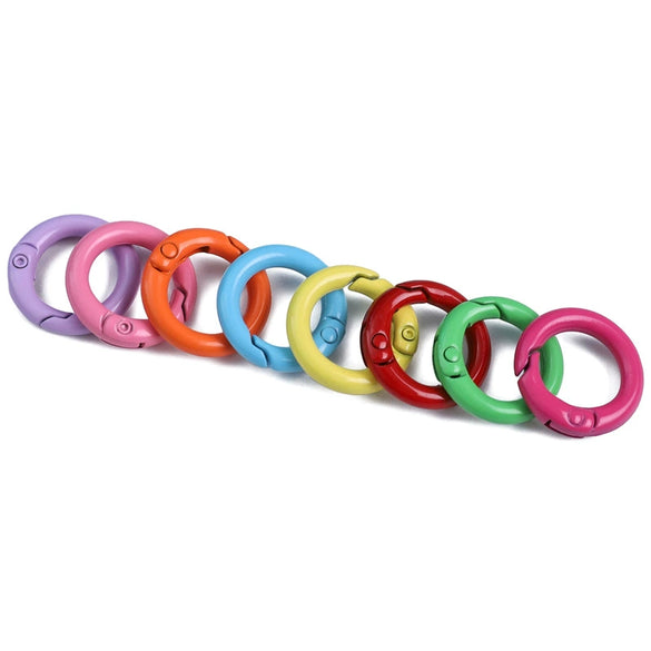 Alloy Geometric Painted Round Handmade Key Ring And Mobile Phone Chain Jewelry Accessories