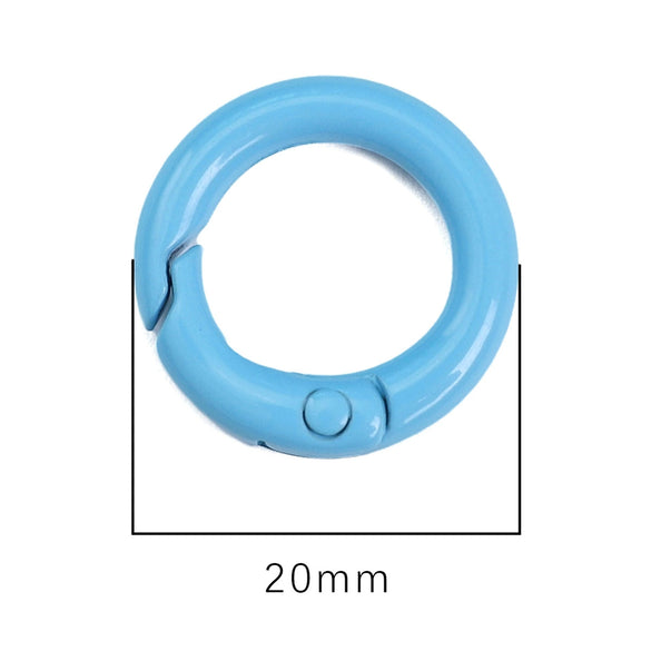 Alloy Geometric Painted Round Handmade Key Ring And Mobile Phone Chain Jewelry Accessories
