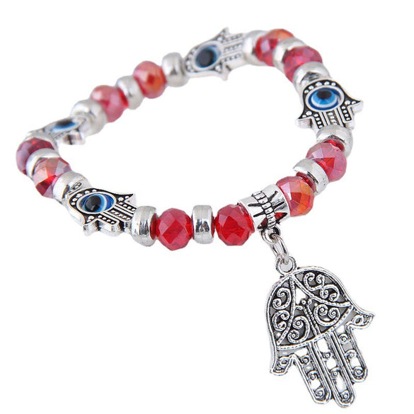Alloy Geometric Palm Pendant Bracelet Jewelry Electroplated For Women