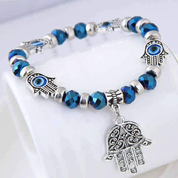 Alloy Geometric Palm Pendant Bracelet Jewelry Electroplated For Women