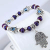Alloy Geometric Palm Pendant Bracelet Jewelry Electroplated For Women