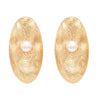 Alloy Geometric Pattern Electroplated Oval Earrings For Women