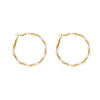 Alloy Geometric Pearl Wrapped Women's Retro Minimalist Electroplated Circle Earrings