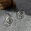 Alloy Geometric Pendant Earrings Electroplated