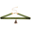Alloy Geometric Pendant Necklace For Women Electroplated Hip Hop Style Christmas Gift