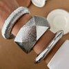 Alloy Geometric Personality Exaggerated Wide Face Electroplated Bracelet