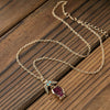 Alloy Geometric Pomegranate Gold Plated Necklace For Women