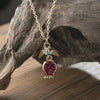 Alloy Geometric Pomegranate Gold Plated Necklace For Women
