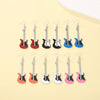Alloy Geometric Punk Electric Guitar Earrings For Women With Electroplating