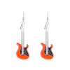 Alloy Geometric Punk Electric Guitar Earrings For Women With Electroplating