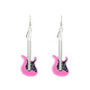 Alloy Geometric Punk Electric Guitar Earrings For Women With Electroplating