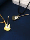 Alloy Geometric Punk Electric Guitar Earrings For Women With Electroplating