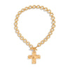 Alloy Geometric Punk Ins Style Cross O Word Chain Pendant Necklace For Women Electroplated