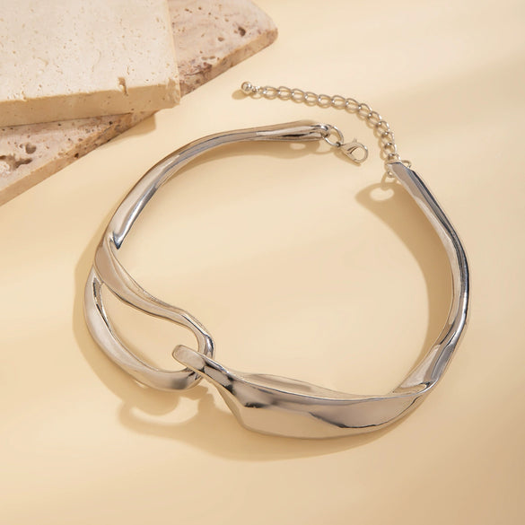 Alloy Geometric Punk Style Clavicle Chain Choker Jewelry