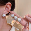 Alloy Geometric Red Polka Dot Electroplating Women's Earrings