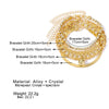 Alloy Geometric Retro Electroplating Multilayer Claw Chain Diamond Women's Bracelet