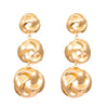 Alloy Geometric Retro Exaggerated Creative Women's Earrings With Electroplating Design