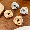Alloy Geometric Retro Exaggerated Creative Women's Earrings With Electroplating Design