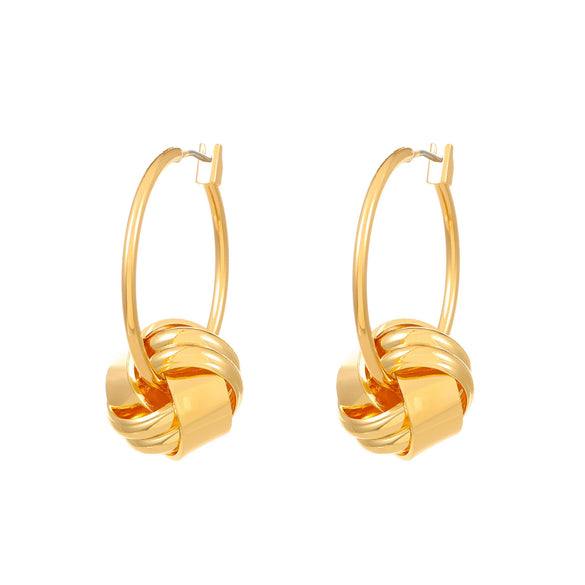 Alloy Geometric Retro Exaggerated Creative Women's Earrings With Electroplating Design