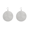 Alloy Geometric Retro Exaggerated Electroplated Round Earrings For Women