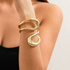 Alloy Geometric Retro Hollow Irregular Spring Collar Choker Necklace For Women
