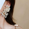 Alloy Geometric Retro Natural Pearl Tassel Earrings With Electroplating For Women