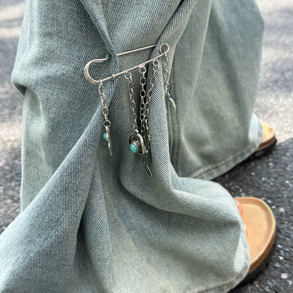 Alloy Geometric Retro Pendant Anklet For Women