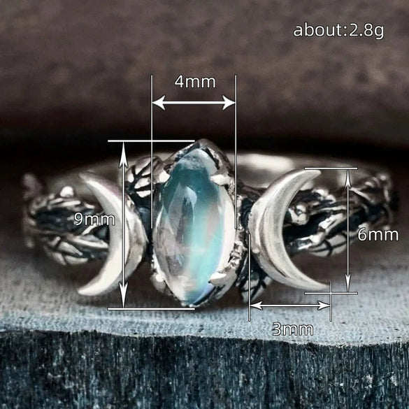 Alloy Geometric Retro Personality Unisex Ring With Electroplating