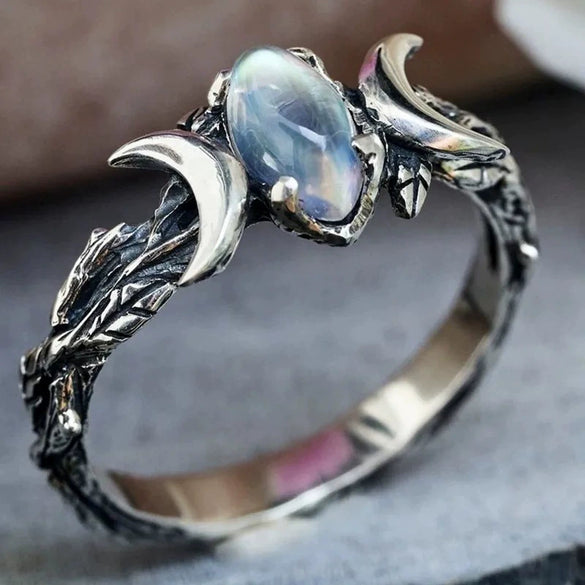 Alloy Geometric Retro Personality Unisex Ring With Electroplating