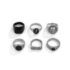 Alloy Geometric Retro Set Of Rings For Men With Electroplating
