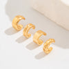 Alloy Geometric Retro Style Earring Suit With Electroplating Treatment