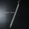 Alloy Geometric Rhinestoneencrusted Hiphop Men's Anklet Jewelry