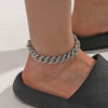 Alloy Geometric Rhinestoneencrusted Hiphop Men's Anklet Jewelry
